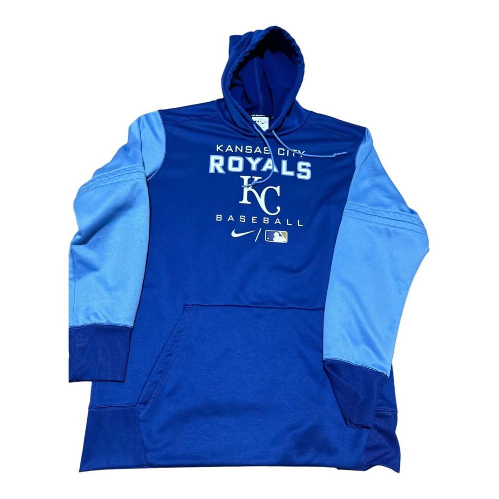Nike Kansas City Royals Two-Tone Royal Blue Hoodie
